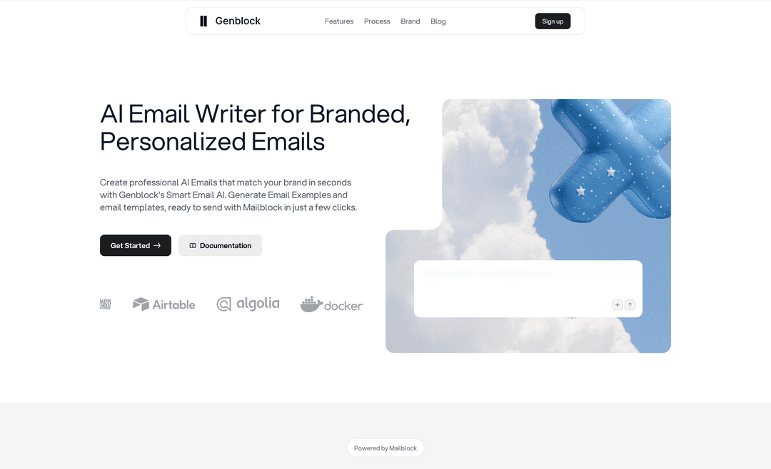 GenBlock web design and development project by Block Forge