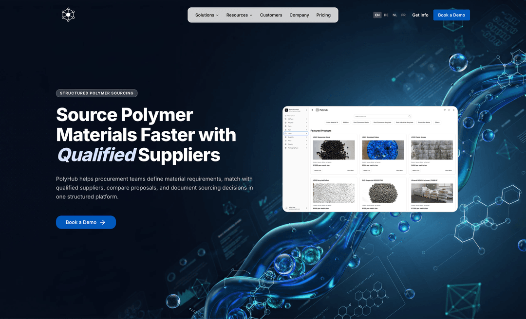 PolyHub web design and development project by Block Forge